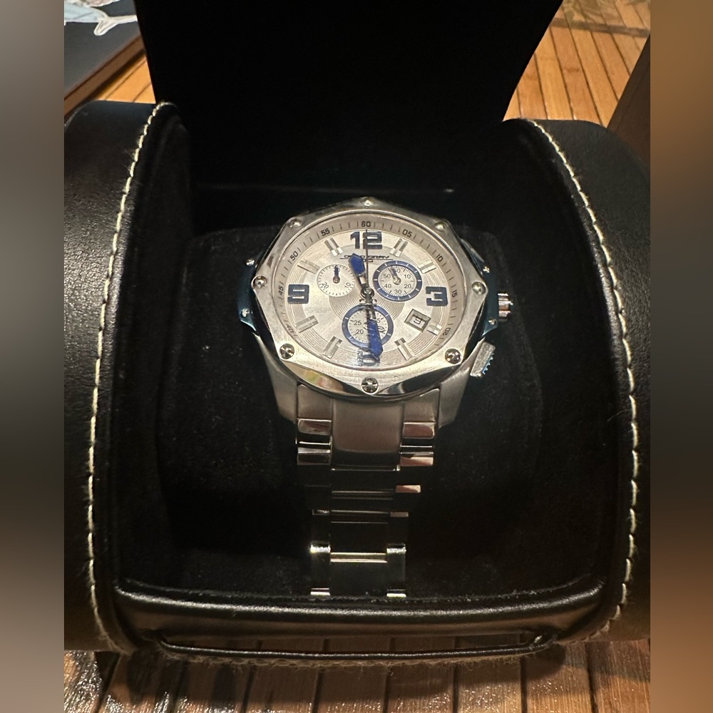 Jorg Gray 9100-15 Sapphire Crystal Stainless Steel Mens Watch NEW